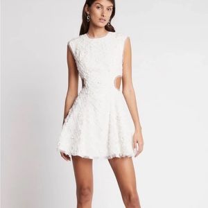 Aje mirage Cutout detail organza mini dress